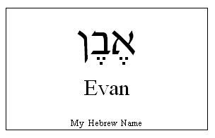 is evan a jewish name